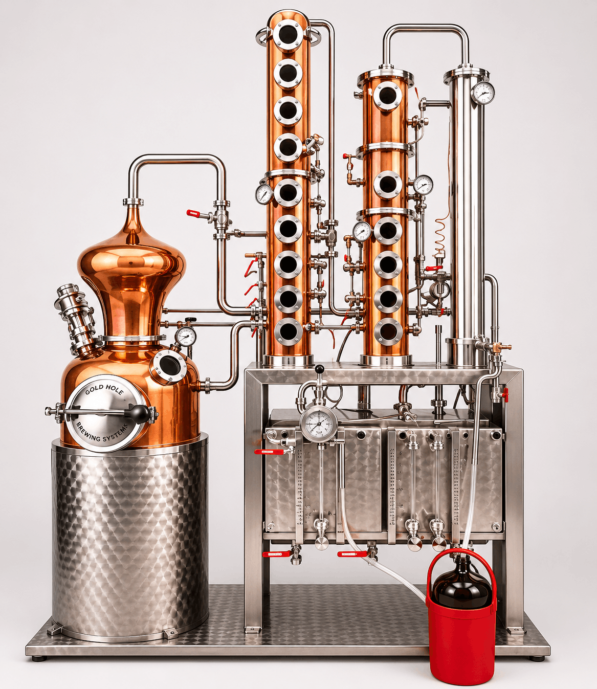 Alambic Arnold Holstein 30 L pour la distillation contrôlée de solutions fermentées et de spiritueux