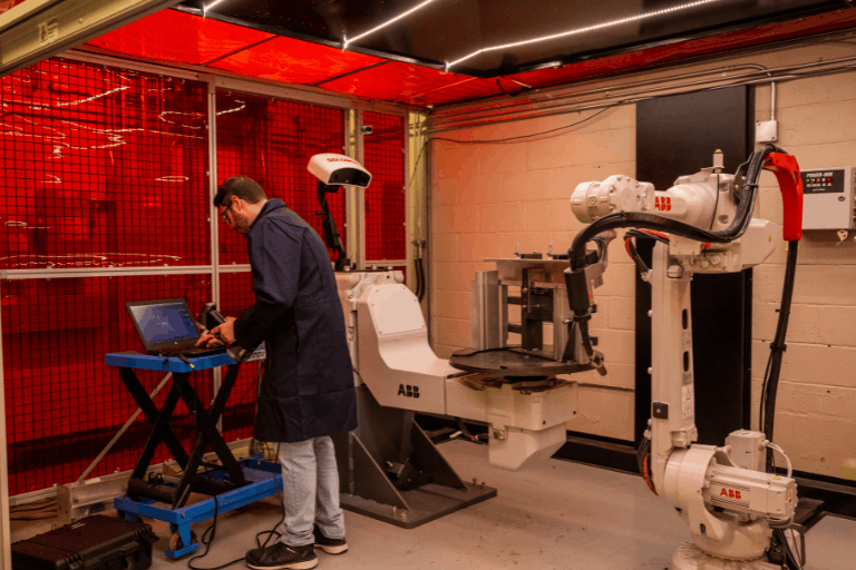 Centre fabrication de pointe robot ABB